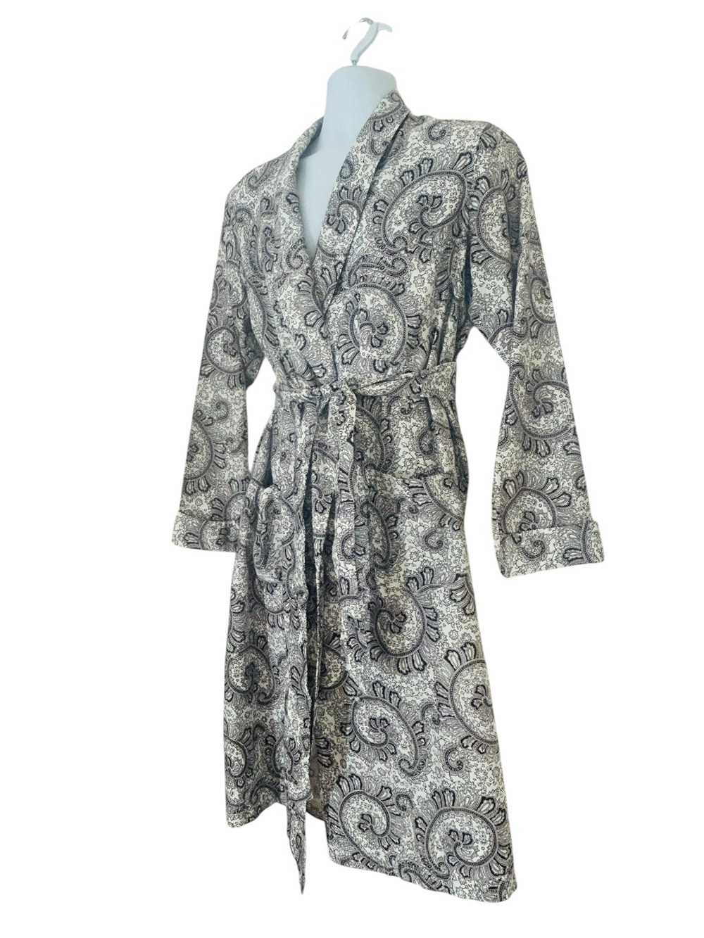 Idle Hour Vintage 60s Men’s Paisley Robe Smoking Jacket Size M Classic - Picture 3 of 10